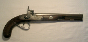 Click to enlarge a 40 bore 10 in. barrelled percussion duelling pistol by Joseph Bourne